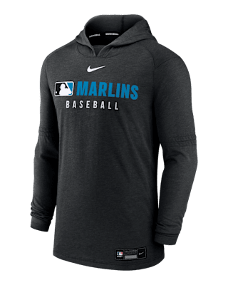 Мужское худи Miami Marlins Authentic Collection Nike Dri-FIT MLB Pullover Hoodie