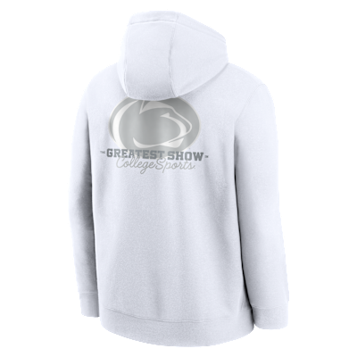 Penn State 2025 White Out Club Men's Nike College Pullover Hoodie