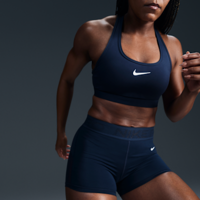 Nike Pro Women's Mid-Rise 3" Mesh-Paneled Shorts