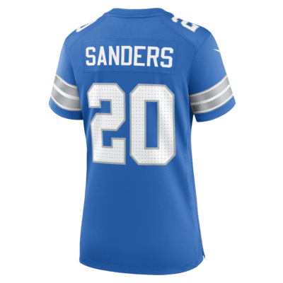 Jersey de fútbol americano Nike de la NFL Game para mujer Barry Sanders Detroit Lions