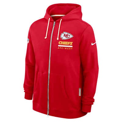 Kansas City Chiefs Utility Player Sideline Men's Nike Dri-FIT NFL Full-Zip Hoodie