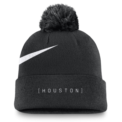 Houston Astros Peak Men's Nike MLB Cuffed Pom Beanie