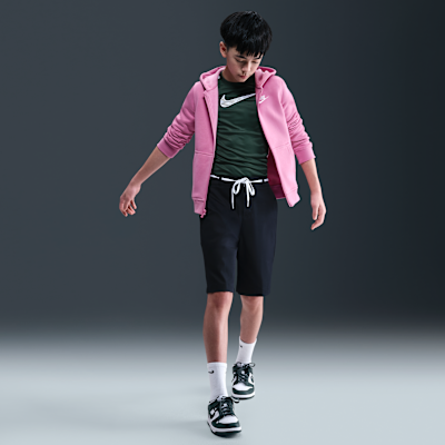 Sudadera con gorro de cierre completo para niño talla grande Nike Sportswear Club