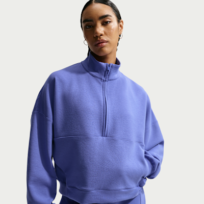 Nike 24.7 ImpossiblySoft Women's Dri-FIT Oversized 1/2-Zip Top