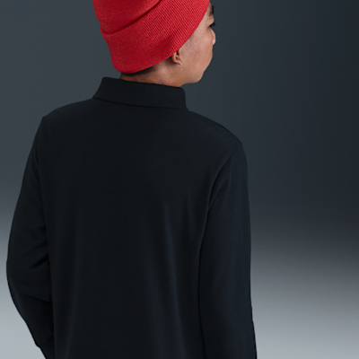 Nike Sportswear Club Big Kids' Knit Long-Sleeve Polo