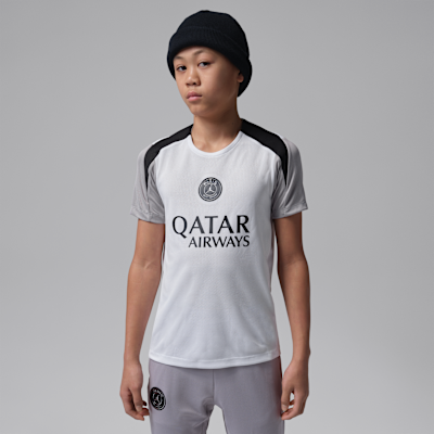Paris Saint-Germain Strike Night Edition Big Kids' Jordan Dri-FIT Soccer Short-Sleeve Knit Top from Nike - $35