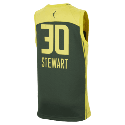 Jersey Nike Dri-FIT de la WNBA Swingman para niños talla grande Breanna Stewart Seattle Storm 2024 Explorer Edition