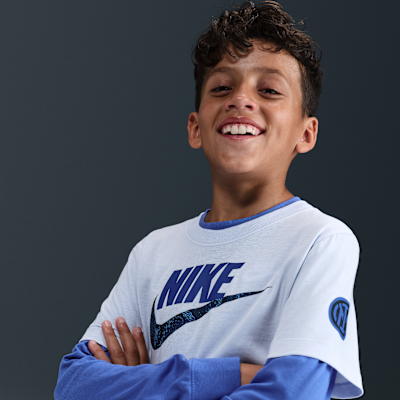Inter Milan Nike Soccer póló nagyobb gyerekeknek