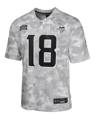 Подростковые джерси Justin Jefferson Minnesota Vikings Salute to Service Big Kids' Nike Dri-FIT NFL Limited Jersey