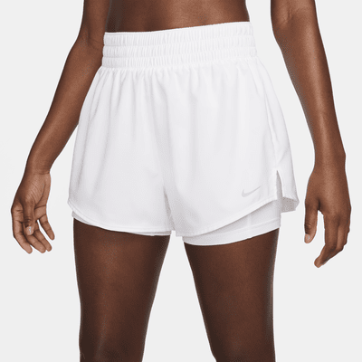 Shorts 2 en 1 Dri-FIT de tiro alto de 8 cm para mujer Nike One