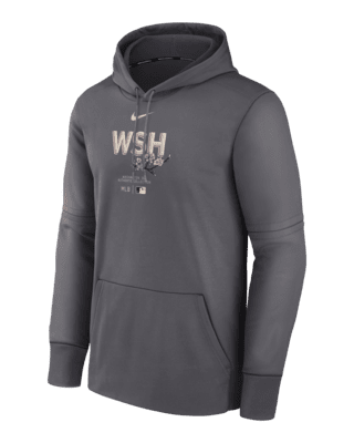 Мужское худи Washington Nationals City Connect Practice Nike Therma MLB Pullover Hoodie