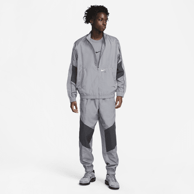 Mens NIKE WOVEN Pants Jacket TRACKSUIT REFLECTIVE WOLF GREY VOLT Small