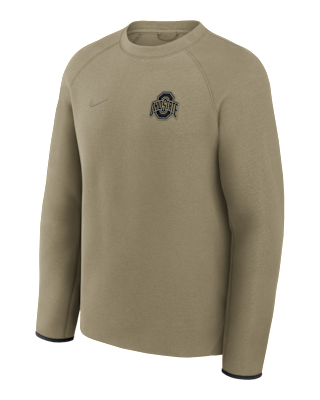 Мужские  Ohio State Tech Fleece Nike College Pullover Crew