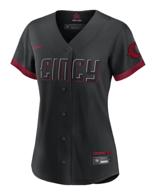 MLB Cincinnati Reds City Connect (Ken Griffey Jr.) Women's Replica Baseball  Jersey.