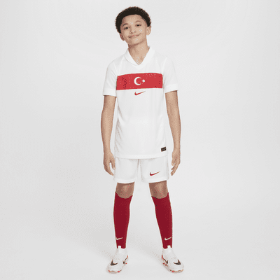 Turkije 2024/25 Stadium Thuis Nike Dri-FIT replica voetbalshirt voor kids