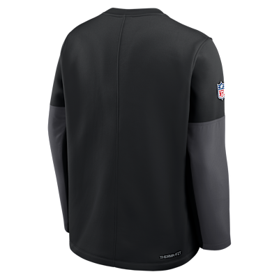 Playera de manga larga Nike Therma-FIT de la NFL para hombre New York Jets Scripted To Win Sideline Coach