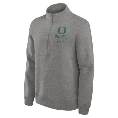 Oregon Ducks Primetime Club Men's Nike College 1/2-Zip Crew