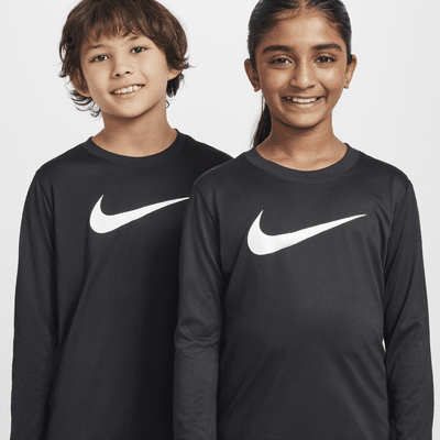 Playera de manga larga Dri-FIT para niño talla grande Nike Legend