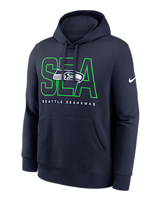 Мужское худи Seattle Seahawks Busted Play Club Nike NFL Pullover Hoodie