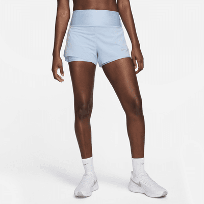 Nike One Dri-FIT Mid-Rise 2-In-1 Shorts 3 Women - black