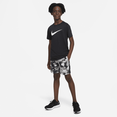 Nike Dri-FIT Multi+ Big Kids' (Boys') Printed Training Shorts. Nike.com