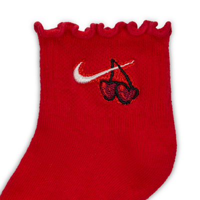 Nike Cherry Baby (12-24M) Lettuce Socks (6 Pairs)
