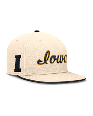 Мужская кепка Iowa Hawkeyes Primetime True Nike Dri-FIT College Fitted Hat