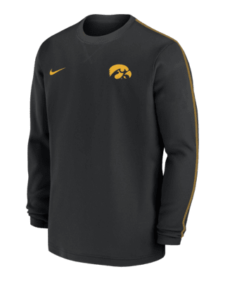 Мужские  Iowa Hawkeyes Sideline Coach Nike College Long-Sleeve Top