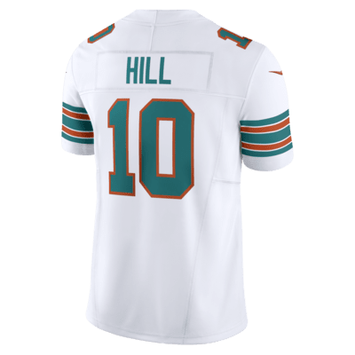 Jersey de fútbol americano Nike Dri-FIT de la NFL Limited para hombre Tyreek Hill Miami Dolphins