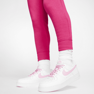 Nike Sportswear Essential Fleece-Hose mit mittelhohem Bund für Damen