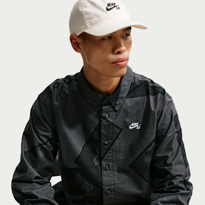 나이키 SB 남성 긴팔 버튼업 스케이트보딩 탑