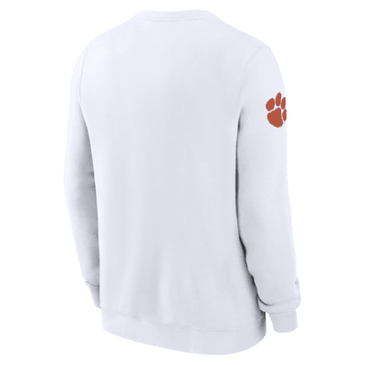 Sudadera de cuello redondo sin cierre universitaria Nike para hombre Clemson Tigers Sideline Dabo