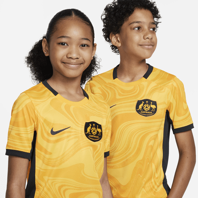 Australia 2023 Stadium Home Big Kids' Nike Dri-FIT Soccer Jersey