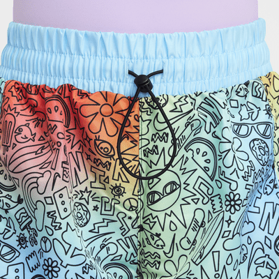 Shorts de vóleibol de 15 cm para niña talla grande Nike Swim Doodle