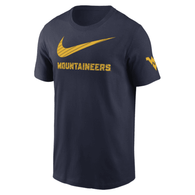 Playera universitaria Nike para hombre West Virginia Mountaineers Campus Mascot