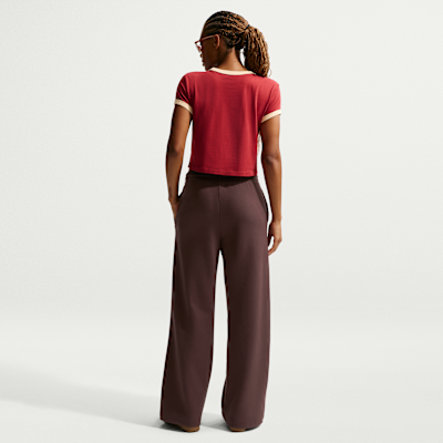 Nike Sportswear Phoenix Fleece damesbroek met hoge taille en wijde pijpen