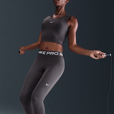 Nike Pro Women's Mid-Rise Mesh-Panelled Leggings