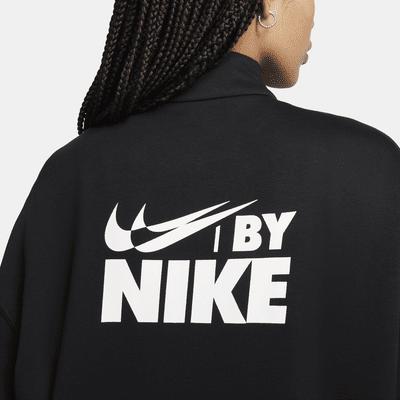 Top in fleece oversize con zip a 1/4 Nike Sportswear – Donna