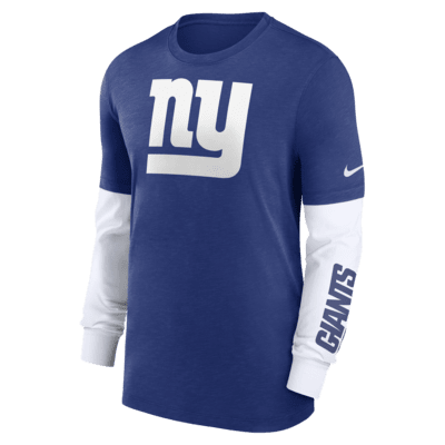 New York Giants Nike Men's NFL Long-Sleeve Top in Blue, Size: 2XL | 00BY99PI8I-05G