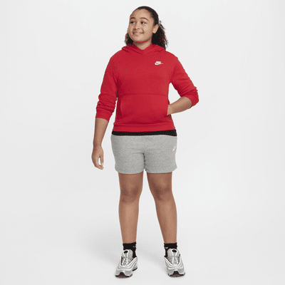 Nike Sportswear Club Fleece Big Kids' (Girls') 5" French Terry Shorts (Extended Size)