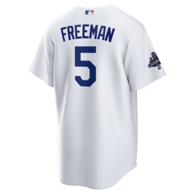 Freddie Freeman Los Angeles Dodgers 2024 World Series Champions Men's Nike MLB Replica Jersey