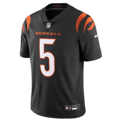 Jersey de fútbol americano Nike Dri-FIT de la NFL Limited para hombre Tee Higgins Cincinnati Bengals