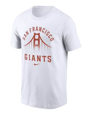 Nike MLB CITY CONNECT Official Replica Giants City Connect Short Sleeve T- Shirt White