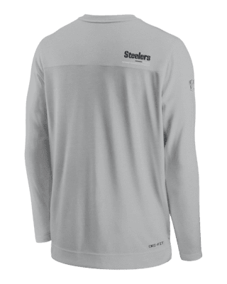 Steelers Men's Nike Dri-Fit Hooded Long Sleeve T-Shirt - M