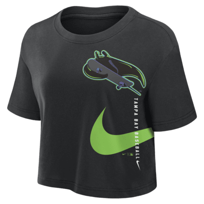 Tampa Bay Rays City Connect Women's Nike Dri-FIT MLB Cropped T-Shirt