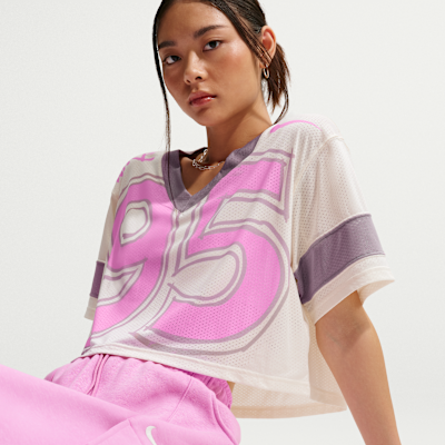 เสื้อแข่งเอวลอยทรงโอเวอร์ไซส์ผู้หญิง Nike Sportswear