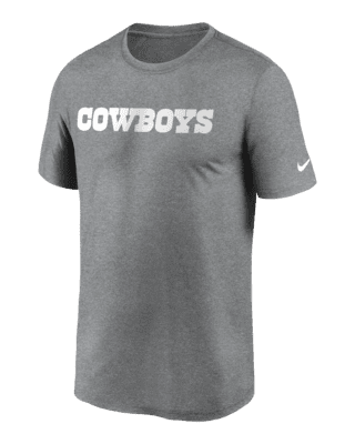 Dallas Cowboys Men's Trip Wordmark Grey T-Shirt