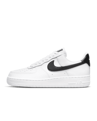 women's nike air force 1 white with black swoosh