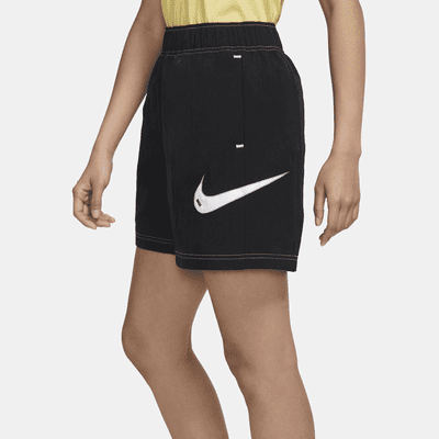 Nike Sportswear Swoosh 女款梭織高腰短褲