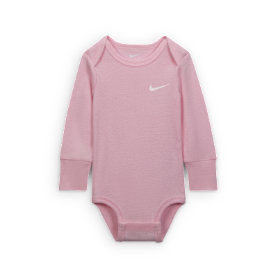 Nike Baby Essentials Baby Long-Sleeve Bodysuits (3 Pack)